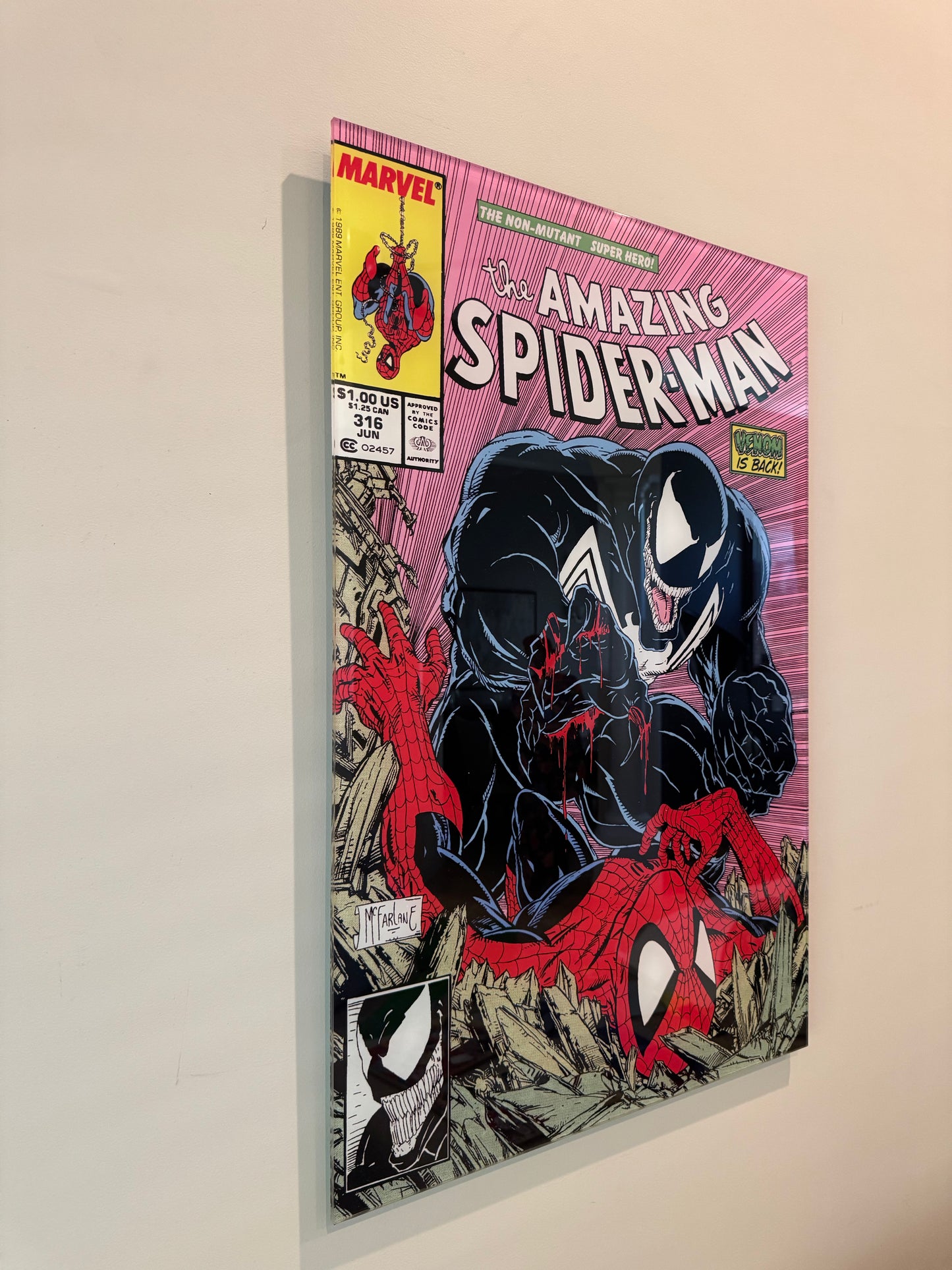Venom x Spidey Comic Cover Wall Art
