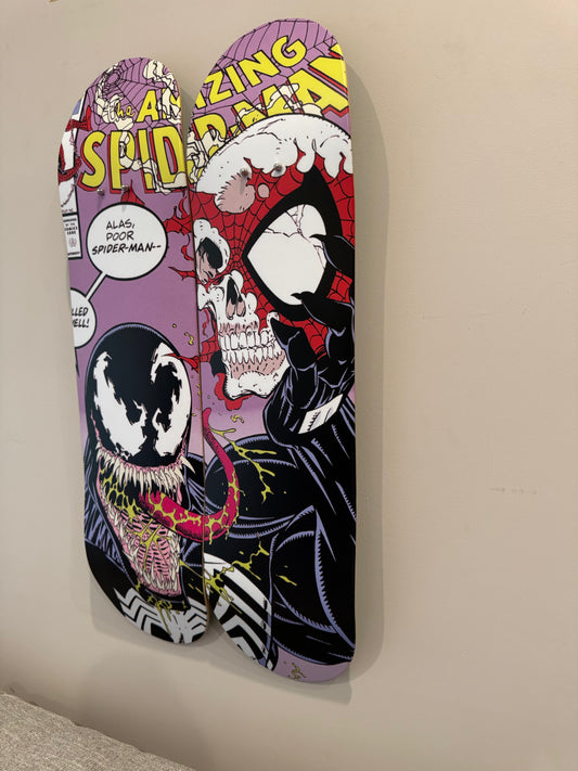 Venom Double Skate Deck Wall Art