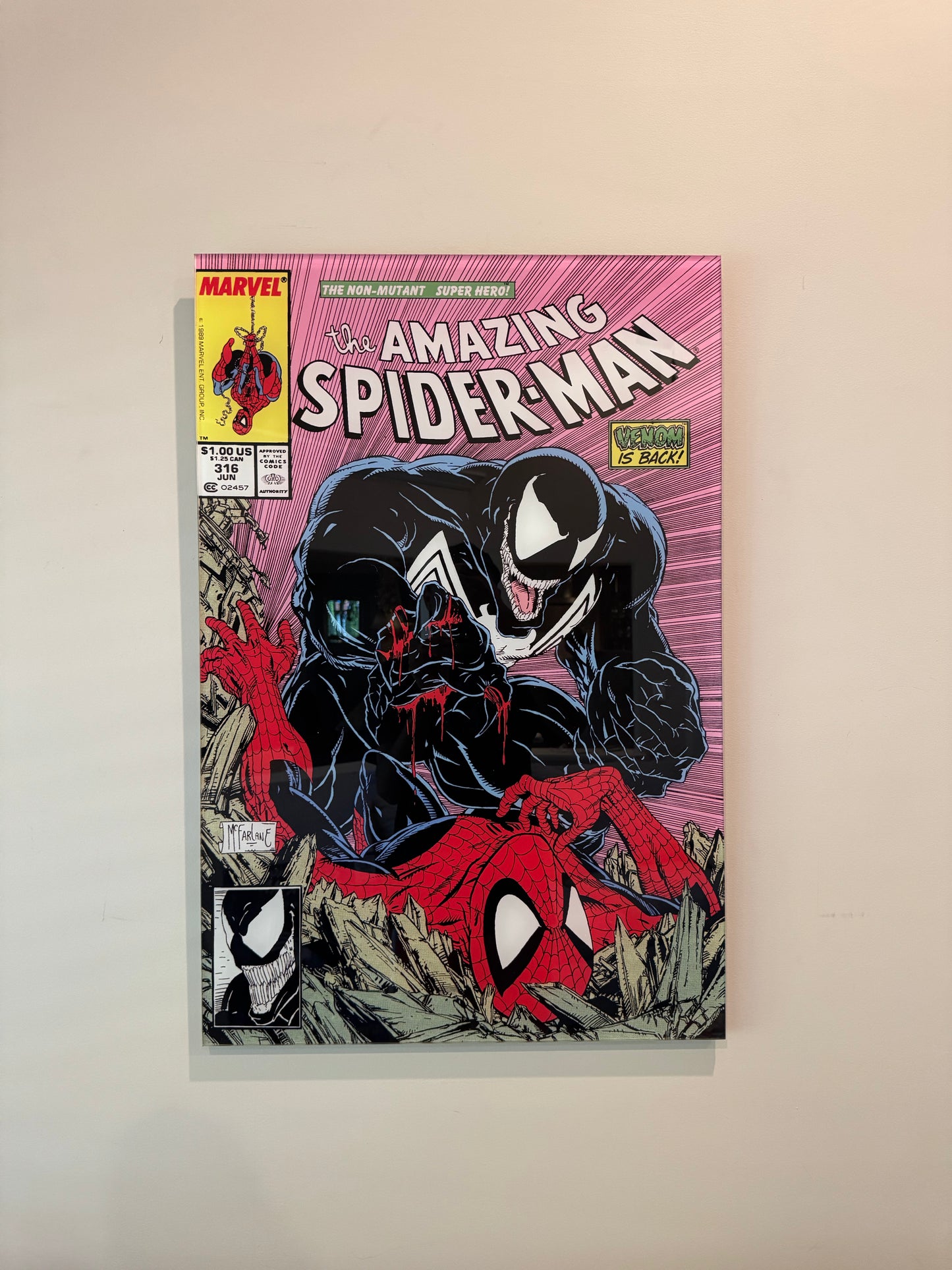 Venom x Spidey Comic Cover Wall Art