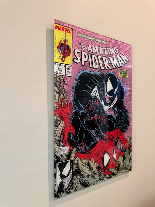 Venom x Spidey Comic Cover Wall Art