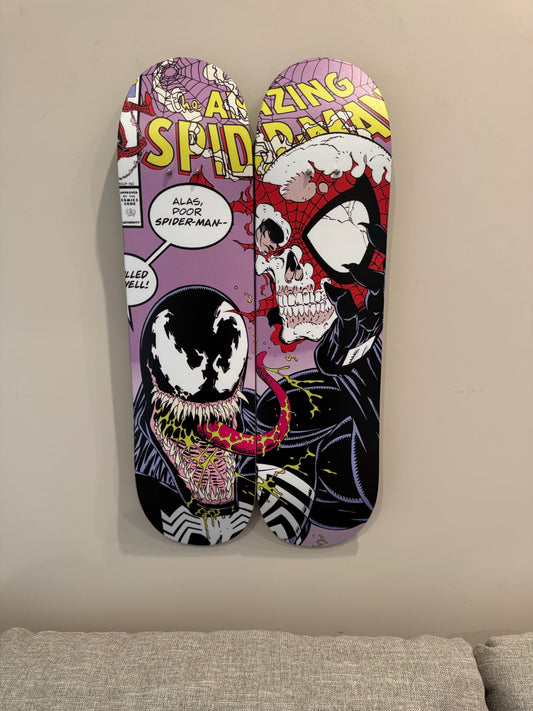 Venom Double Skate Deck Wall Art