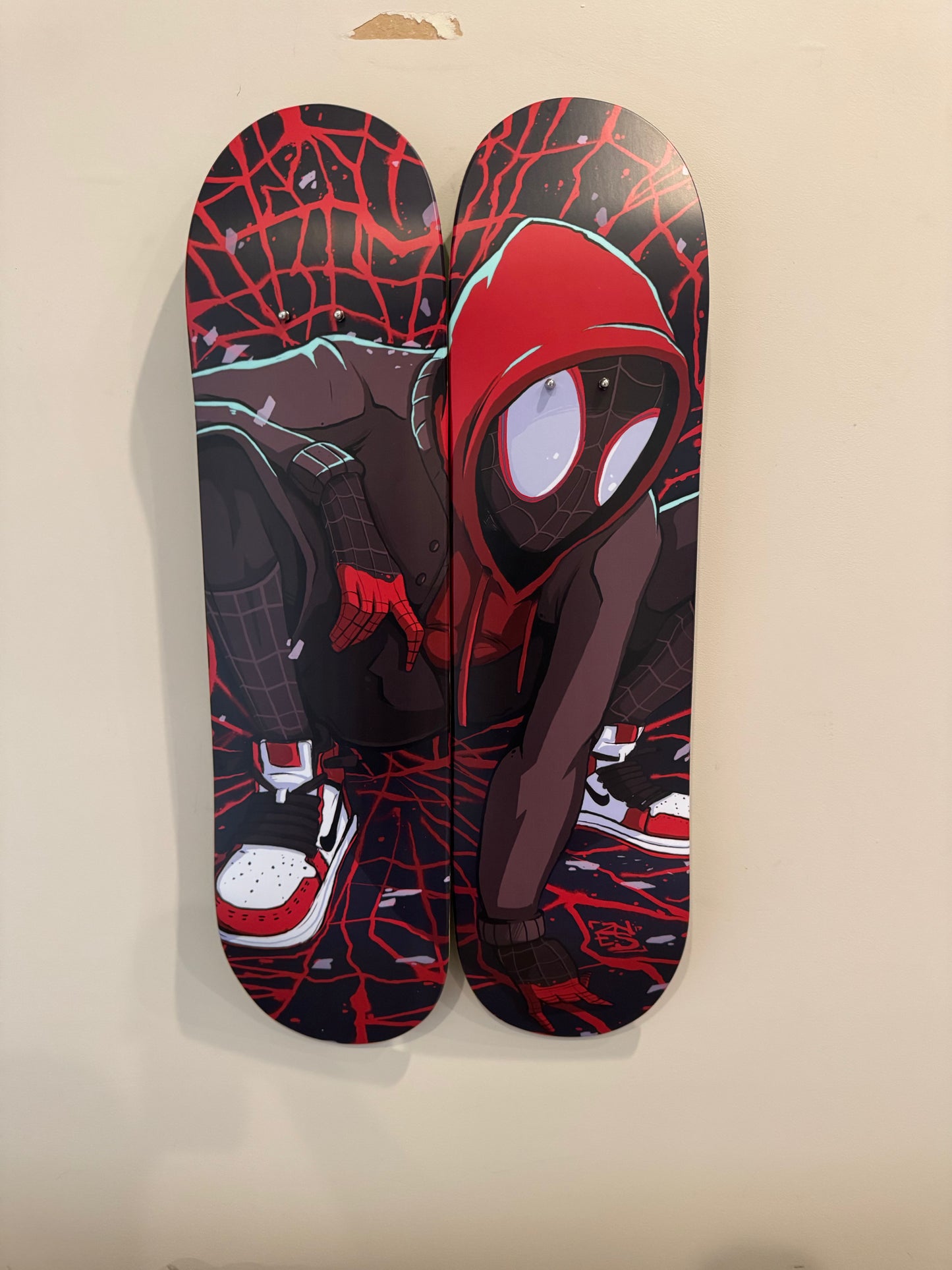 Miles Morales Double Skate Decks
