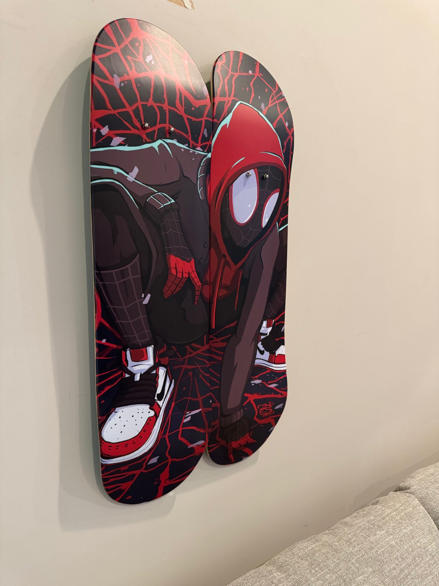 Miles Morales Double Skate Decks