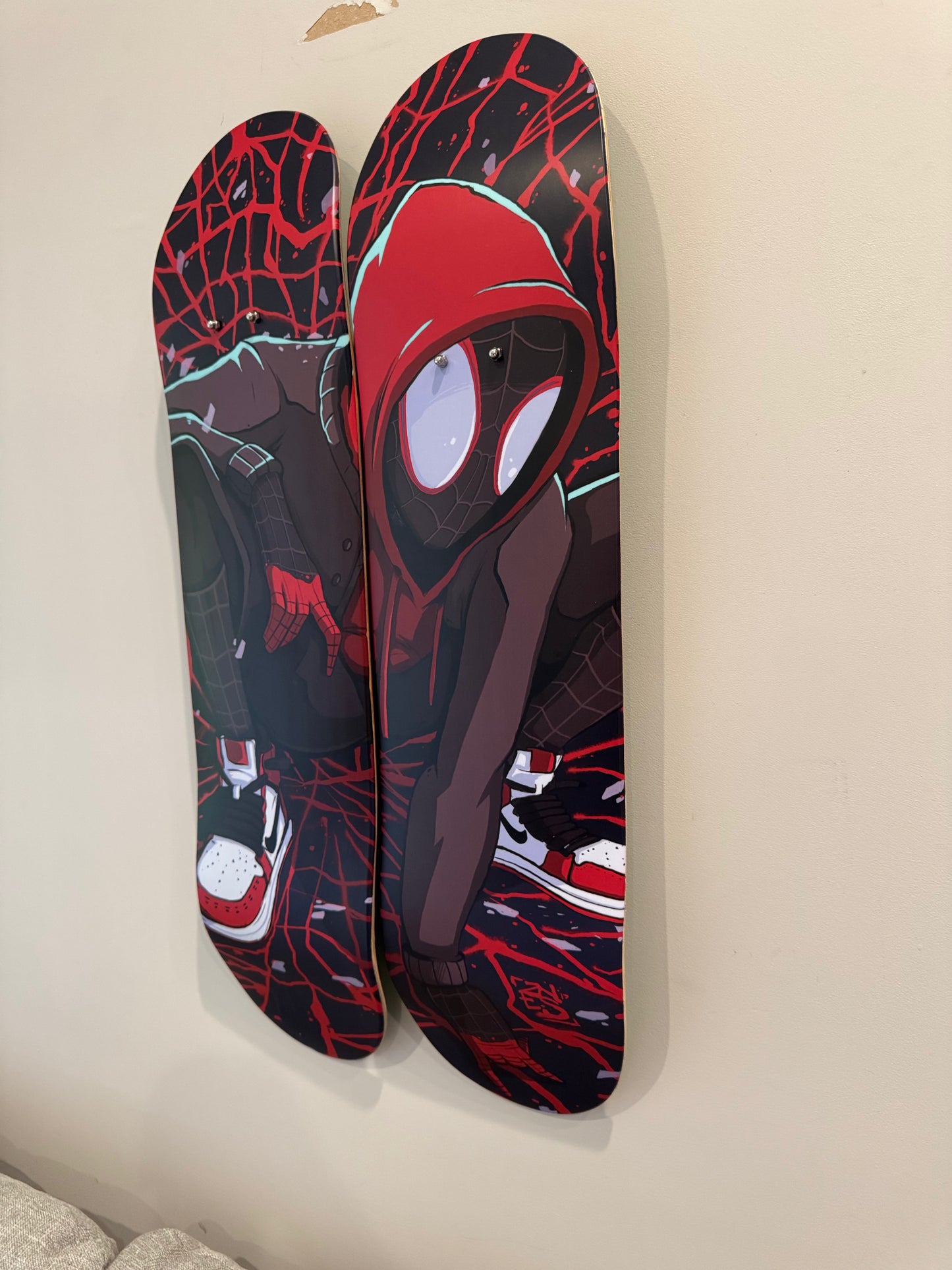 Miles Morales Double Skate Decks