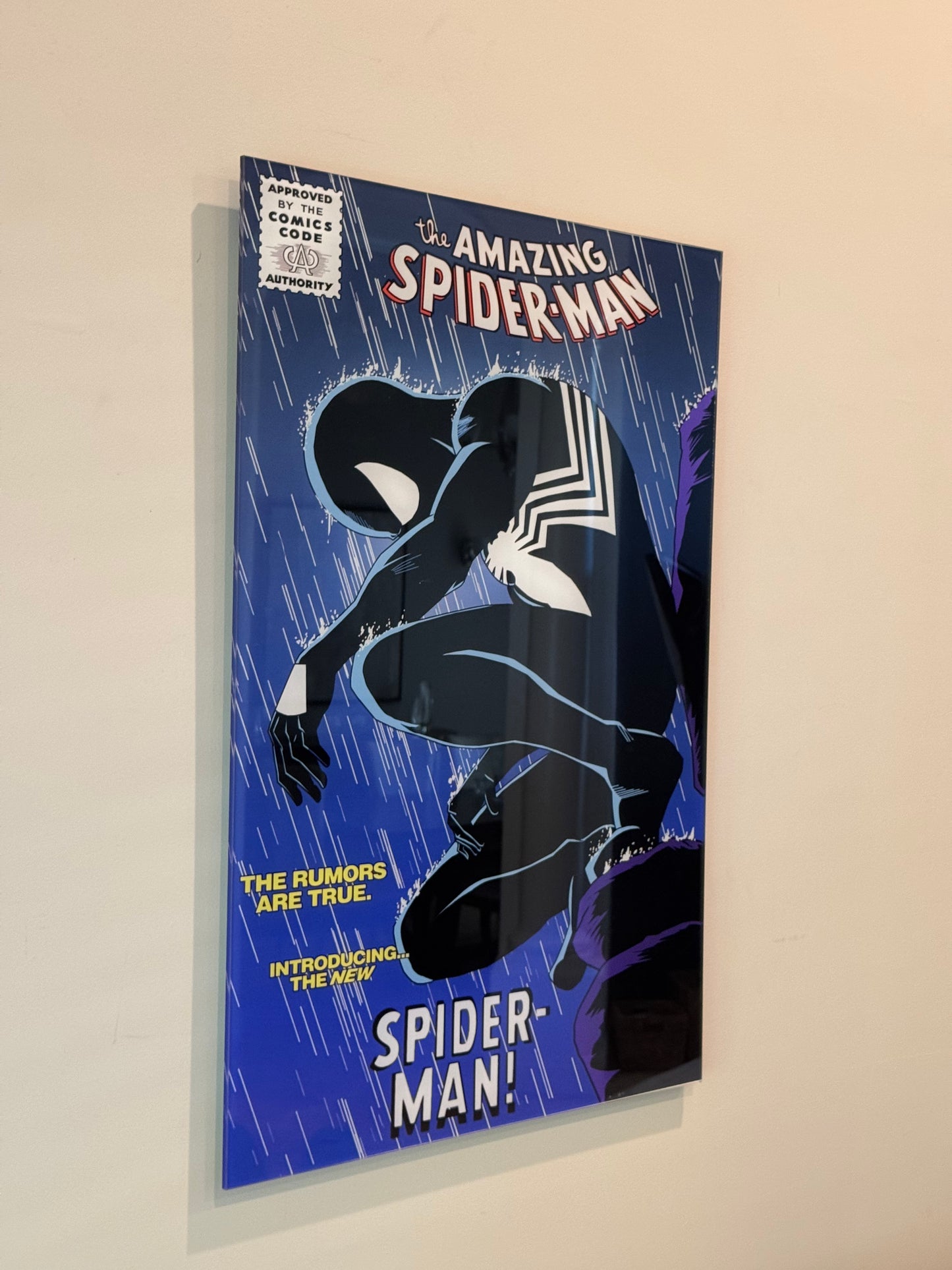 Symbiote Spidey Comic Cover Wall Art
