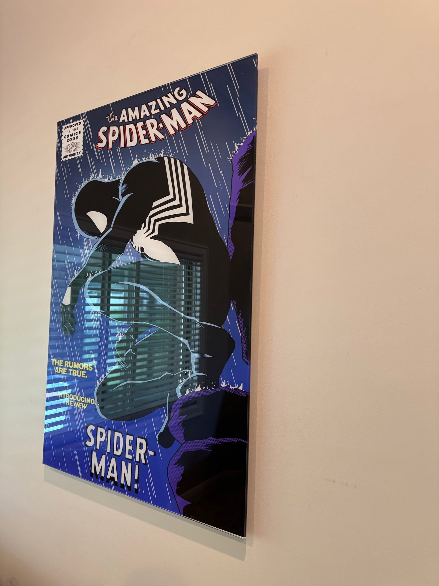 Symbiote Spidey Comic Cover Wall Art