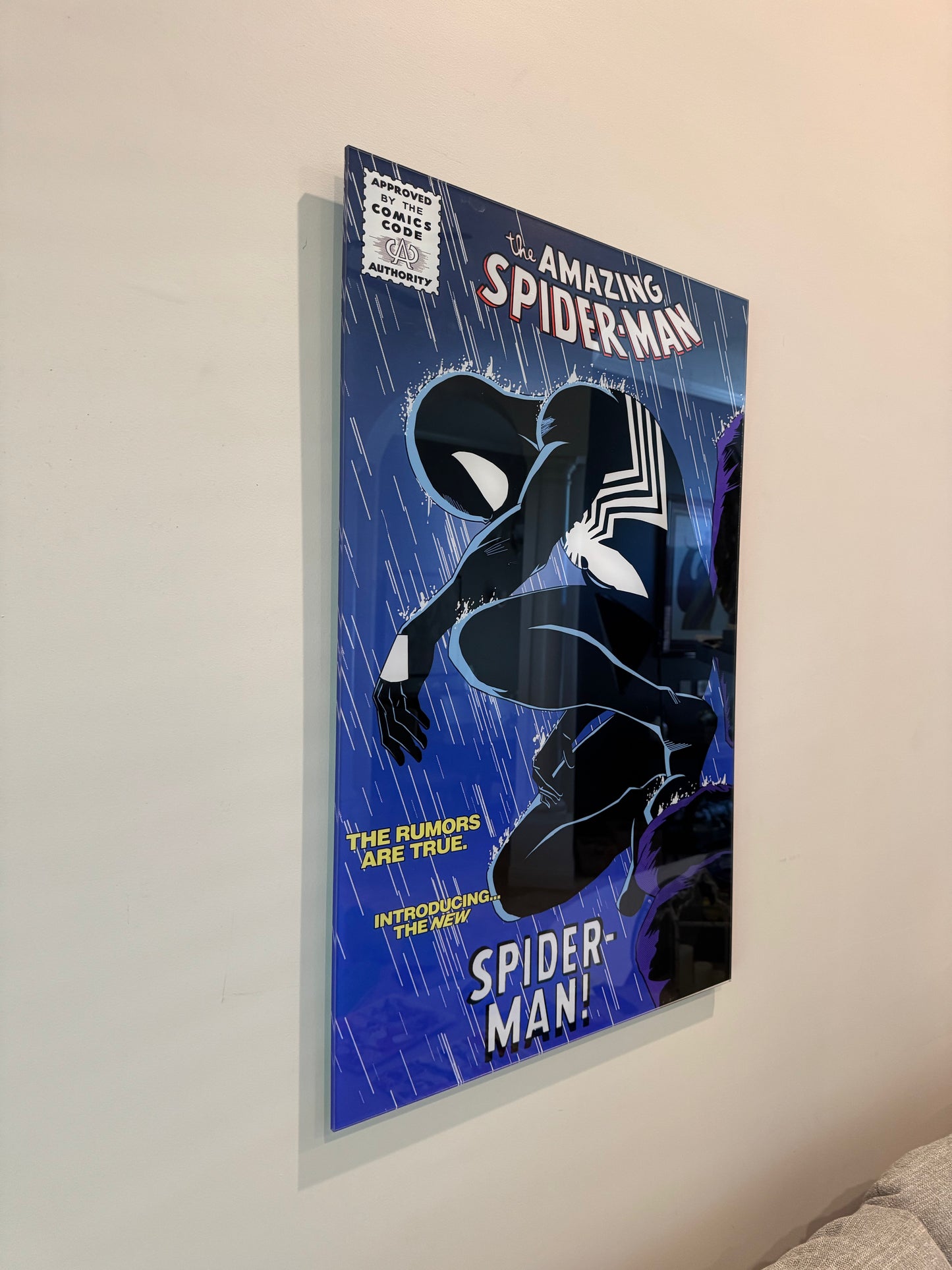 Symbiote Spidey Comic Cover Wall Art