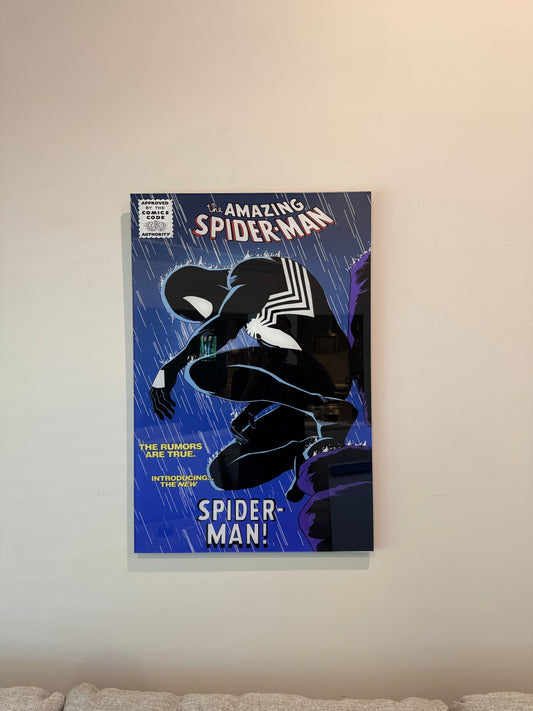 Symbiote Spidey Comic Cover Wall Art